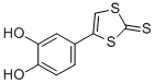 structure of CAS# 153275-67-3, 4-(3,4-Dihydroxyphenyl)-1,3-Dithiole-2-Thione;4-(3,4-DIHYDROXYPHENYL)-1,3-DITHIOL-2-THIONE