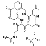 结构式 CAS# 153381-95-4, [(5S,11S,14S)-11-(3-亚氨基甲酰胺基丙基)-14-甲基-4,7,10,13,16-五氧代-3,6,9,12,15-五氮杂双环[15.3.1]二十一-1(21),17,19-三烯-5-基]乙酸三氟乙酸盐(1:1)