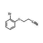 structure of CAS# 154405-38-6, 3-(2-Bromophenoxy)Propanenitrile;3-(2-bromophenoxy)propanenitrile;3-(2-Bromphenoxy)propanonitril;propanenitrile, 3-(2-bromophenoxy)-