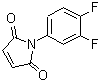 structure of CAS# 154505-91-6, 1-(3,4-Difluorophenyl)-1H-Pyrrole-2,5-Dione;1-(3,4-difluorophenyl)azoline-2,5-dione;MFCD00175112;N-(3,4-Difluorophenyl)maleimide