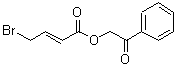 structure of CAS# 154561-38-3, 2-Oxo-2-Phenylethyl (2E)-4-Bromo-2-Butenoate;4-Bromocrotonic acid benzoylmethyl ester;4-Bromocrotonic acid phenacyl ester;Phenacyl 4-bromocrotonate