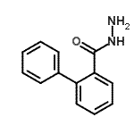 结构式 CAS# 154660-48-7, 2-联苯甲酰肼