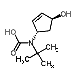 CAS#: 154802-92-3， [(1S,4S)-4-Hydroxy-2-Cyclopenten-1-Yl](2-Methyl-2-Propanyl)Carbamic Acid
