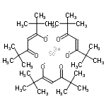 structure of CAS# 15492-49-6, Scandium Tris[(3Z)-2,2,6,6-Tetramethyl-5-Oxo-3-Hepten-3-Olate];4-hepten-<wbr>3-one, 5-<wbr>hydroxy-2<wbr>,2,6,6-te<wbr>tramethyl<wbr>-, scandi<wbr>um(3+) sa<wbr>lt, (4Z)-<wbr> (3:1);Sc(TMHD){3};SCANDIUM III 2,2,6,6-TETRAMETHYL-3,5-HEPTANEDIONATE