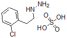 CAS 登录号：155-00-0， 2-氯-beta-苯乙肼硫酸盐