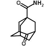 结构式 CAS# 155396-16-0, 4-氧代-1-金刚烷甲酰胺