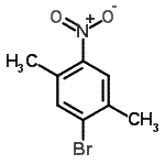 structure of CAS# 15540-81-5, 1-Bromo-2,5-Dimethyl-4-Nitrobenzene;4-bromo-2,5-dimethyl-1-nitrobenzene