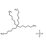 结构式 CAS# 15553-50-1, N,N,N-三己基-1-己烷铵四氟硼酸盐