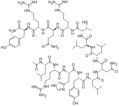 CAS#: 155709-24-3， N-Acetyl-L-Leucyl-L-Arginyl-L-Histidyl-L-Tyrosyl-L-Leucyl-L-Asparaginyl-L-Leucyl-L-Leucyl-L-Threonyl-L-Arginyl-L-Glutaminyl-L-Arginyl-L-Tyrosinamide