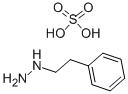 structure of CAS# 156-51-4, Phenylethylhydrazine dihydrogen sulphate;Smr000058500;Nsc170957;Phenodyne