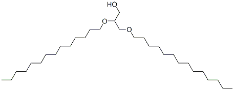 structure of CAS# 1561-55-3, 2,3-Bis(Tetradecyloxy)-1-Propanol;2,3-Dimyristyloxypropan-1-Ol;1,2-Di-Tetradecyl-Sn-Glycerol;1,2-Ditetradecylglycerol