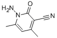 structure of CAS# 1562-12-5, 1-Amino-4,6-Dimethyl-2-Oxo-1,2-Dihydropyridine-3-Carbonitrile;1-Amino-4,6-Dimethyl-2-Oxo-Pyridine-3-Carbonitrile;1-Amino-4,6-Dimethyl-2-Oxo-3-Pyridinecarbonitrile;1-Amino-2-Keto-4,6-Dimethyl-Nicotinonitrile