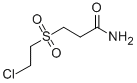 structure of CAS# 1562-40-9, 3-[(2-Chloroethyl)Sulfonyl]Propanamide;3-(2-Chloroethylsulfonyl)Propionamide;Zinc03121671