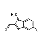 structure of CAS# 156212-80-5, 5-Chloro-1-Methyl-1H-Benzimidazole-2-Carbaldehyde;5-chloro-1-methyl-1H-benzimidazole-2-carbaldehyde;5-chloro-1-methyl-1H-benzo[d]imidazole-2-carbaldehyde;5-chloro-1-methylbenzimidazole-2-carbaldehyde