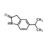 结构式 CAS# 156232-25-6, 5-异丙基-1,3-二氢-2H-吲哚-2-酮