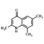 结构式 CAS# 15644-93-6, 2,6,8-三甲基-4(1H)-喹啉酮