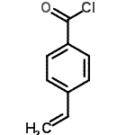 structure of CAS# 1565-41-9, 4-Vinylbenzoyl Chloride;4-Vinylbenzoyl chloride;MFCD13173795