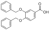 structure of CAS# 1570-05-4, 3,4-Bis(Benzyloxy)Benzoic Acid;3,4-Bis(Benzyloxy)Benzoic Acid;Ux00002137