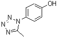 结构式 CAS# 157124-41-9, 4-(5-甲基-1H-四唑-1-基)苯酚