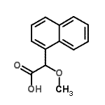 结构式 CAS# 157134-51-5, 甲氧基(1-萘基)乙酸