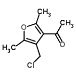 CAS#: 157134-96-8， 1-[4-(Chloromethyl)-2,5-Dimethyl-3-Furyl]Ethanone
