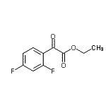 structure of CAS# 157372-95-7, Ethyl (2,4-Difluorophenyl)(Oxo)Acetate;MFCD06205165