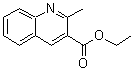 结构式 CAS# 15785-08-7, 2-甲基-3-喹啉羧酸乙酯