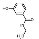 结构式 CAS# 15788-98-4, N-乙基-3-羟基-苯甲酰胺