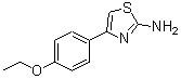 结构式 CAS# 15850-29-0, 4-(4-乙氧基苯基)-1,3-噻唑-2-胺