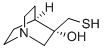 结构式 CAS# 158568-64-0, (S)-3-(巯基甲基)-1-氮杂双环[2.2.2]辛烷-3-醇