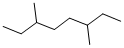 structure of CAS# 15869-94-0, 3,6-Dimethyloctane;Inchi=1/C10h22/C1-5-9(3)7-8-10(4)6-2/H9-10H,5-8H2,1-4H;Octane, 3,6-Dimethyl-