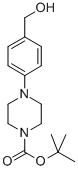 结构式 CAS# 158985-37-6, 4-[4-(羟基甲基)苯基]-1-哌嗪羧酸叔丁酯