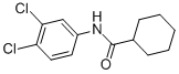 structure of CAS# 15907-85-4, N-(3,4-Dichlorophenyl)-Cyclohexanecarboxamide;Sbb008115;Fr-0901;An-652/40925160