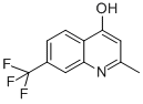 structure of CAS# 15912-66-0, 2-Methyl-7-Trifluoromethylquinolin-4-Ol;2-Methyl-7-(Trifluoromethyl)-4-Quinolone;2-Methyl-7-Trifluoromethyl-Quinolin-4-Ol;Qu019