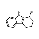 structure of CAS# 1592-62-7, 2,3,4,9-Tetrahydro-1H-Carbazol-1-Ol;1,2,3,4,9-pentahydro-4aH-carbazol-1-ol;2,3,4,9-tetrahydro-1H-carbazol-1-ol;MFCD00229308