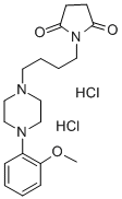 structure of CAS# 159311-94-1, 1-[4-[4-(2-Methoxyphenyl)-1-Piperazinyl]Butyl]-2,5-Pyrrolidinedione;1-(2-METHOXYPHENYL)-4-(4-SUCCINIMIDOBUTYL)PIPERAZINE DIHYDROCHLORIDE;MM 77 DIHYDROCHLORIDE;Mm772hcl