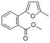 structure of CAS# 159448-56-3, 2-(5-Methyl-2-Furanyl)-Benzoic Acid Methyl Ester;2-(5-METHYL-FURAN-2-YL)-BENZOIC ACID METHYL ESTER;METHYL 2-(5-METHYL-2-FURYL)BENZOATE;Methyl 2-(5-Methylfur-2-Yl)Benzoate