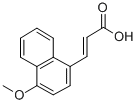 structure of CAS# 15971-30-9, 3-(4-Methoxy-1-Naphthalenyl)-2-Propenoic Acid;3-(4-METHOXYNAPHTH-1-YL)-2-PROPENOIC ACID;3-(4-METHOXY-1-NAPHTHYL)ACRYLIC ACID