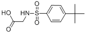 structure of CAS# 159855-97-7, N-[[4-(1,1-Dimethylethyl)Phenyl]Sulfonyl]-Glycine;2-(([4-(TERT-BUTYL)PHENYL]SULFONYL)AMINO)ACETIC ACID;GLYCINE, N-[[4-(1,1-DIMETHYLETHYL)PHENYL]SULFONYL]-;2-(4-(Tert-Butyl)Phenylsulfonamido)Acetic Acid