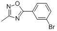 structure of CAS# 160377-58-2, 5-(3-Bromophenyl)-3-Methyl-1,2,4-Oxadiazole;5-(3-Bromophenyl)-3-Methyl-1,2,4-Oxadiazole 97%;5-(3-BROMOPHENYL)-3-METHYL-1,2,4-OXADIAZOLE;3-(3-Methyl-1,2,4-Oxazol-5-Yl)Bromobenzene