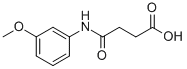 structure of CAS# 16141-44-9, 4-[(3-Methoxyphenyl)Amino]-4-Oxo-Butanoic Acid;4-[(3-Methoxyphenyl)Amino]-4-Oxo-Butanoic Acid;4-Keto-4-[(3-Methoxyphenyl)Amino]Butyric Acid;Cbkinase1_000030