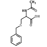 结构式 CAS# 161512-71-6, N-乙酰基-S-苄基半胱氨酸