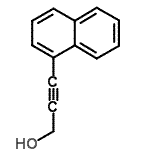 structure of CAS# 16176-22-0, 3-(1-Naphthyl)-2-Propyn-1-Ol;3-(1-Naphthyl)-2-propyn-1-ol;682764_ALDRICH