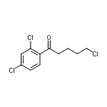 structure of CAS# 161829-91-0, 5-Chloro-1-(2,4-Dichlorophenyl)-1-Pentanone;5-Chloro-1-(2,4-dichlorophenyl)-1-oxopentane