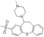 CAS#: 16185-12-9， 1-(10,11-Dihydro-8-(Methylsulfonyl)Dibenzo(b,f)Thiepin-10-Yl)-4-Methyl Piperazine