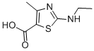 结构式 CAS# 162651-09-4, 2-乙基氨基-4-甲基-噻唑-5-羧酸
