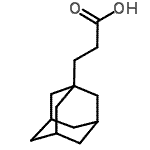 structure of CAS# 16269-16-2, 3-(Adamantan-1-Yl)Propanoic Acid;3-(1-Adamantyl)Prdpanoic acid;3-(1-Adamantyl)propanoic acid;3-(Adamant-1-yl)propanoic acid