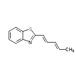 CAS#: 1628-60-0， 2-[(1E,3E)-1,3-Pentadien-1-Yl]-1,3-Benzothiazole