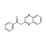 structure of CAS# 16310-38-6, 1-Phenyl-2-(2-Quinoxalinyl)Ethanone;1-Phenyl-2-(2-quinoxalinyl)ethanone #;1-phenyl-2-quinoxalin-2-ylethan-1-one;1-Phenyl-2-quinoxalin-2-ylethanone