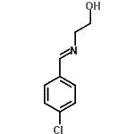 structure of CAS# 16327-95-0, 2-[(E)-(4-Chlorobenzylidene)Amino]Ethanol